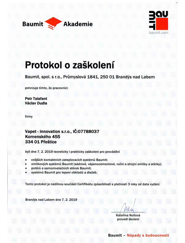 certifikát